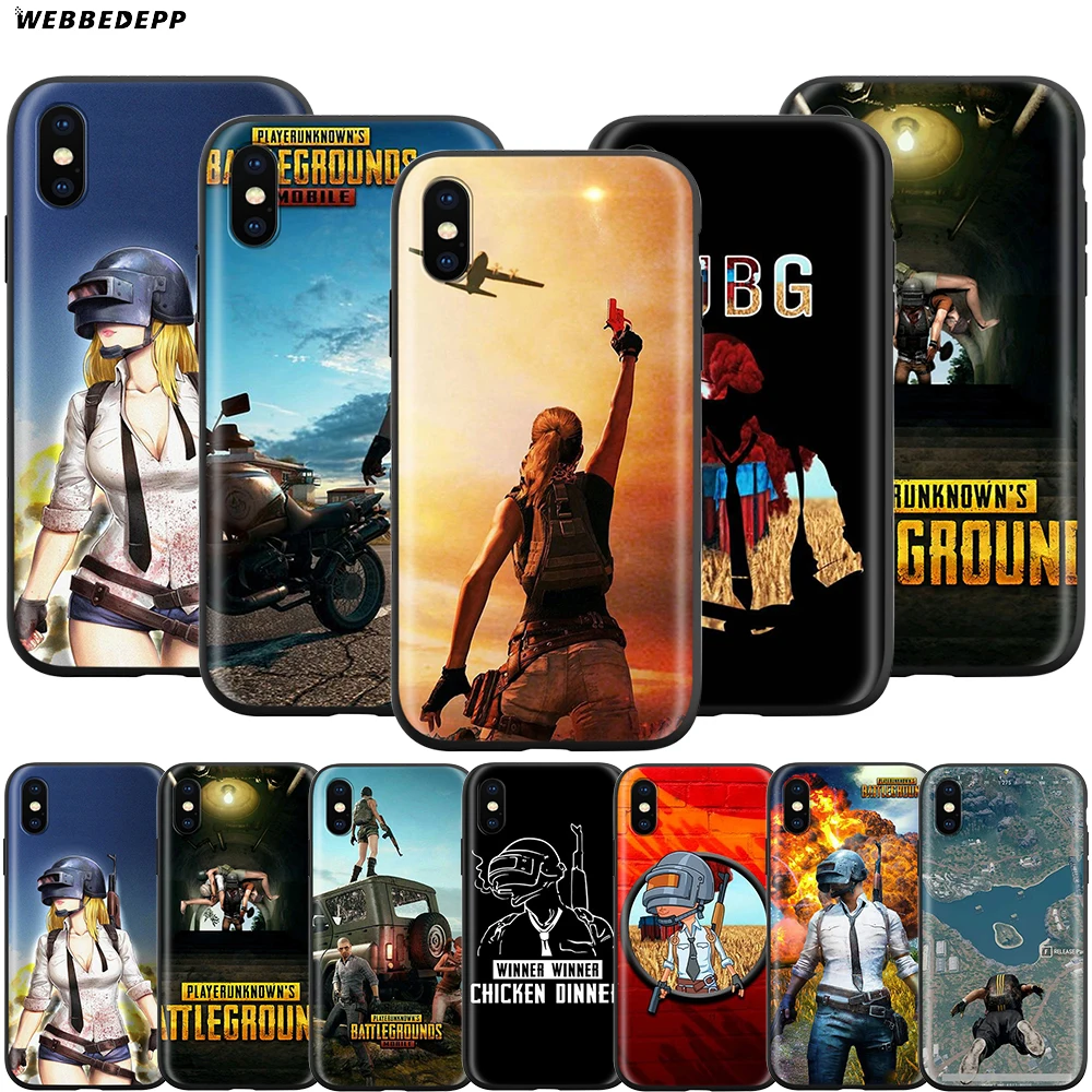 Webbedepp Battlegrounds PUBG чехол для Apple iPhone 12 Mini 11 Pro XS Max XR X 8 7 6 6S Plus 5 5S SE|Бамперы| |