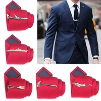 Men Alloy Metal Gold Color Tie Clips Clasp Cufflinks Steamship Dolphin Airplane Tie Bar Wedding Party Jewelry Pin 5