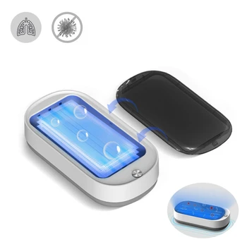 

UVC-LED Automatic Disinfection Box Smart UV Lamp Wireless Charging Multifunction Germicidal Lantern Ultraviolet Mite Clean Light