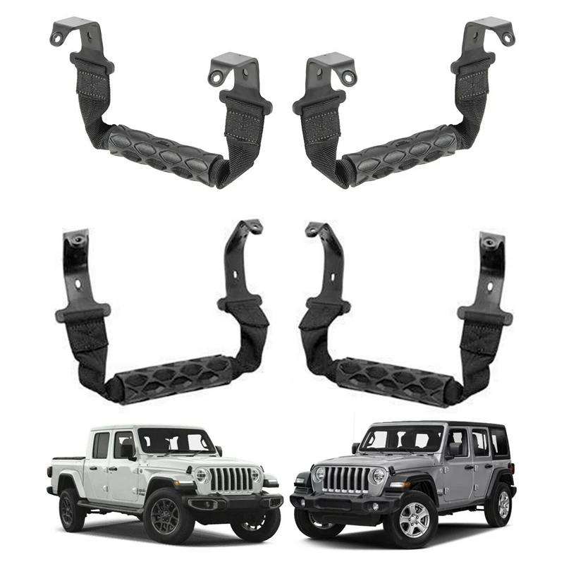 4 шт. подлокотники для Jeep Wrangler JL JLU- автомобиля Передняя Задняя дверь крыша поручень