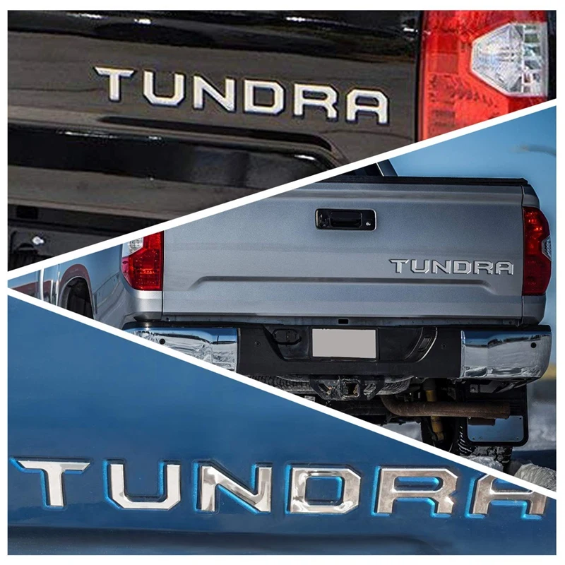 Специальные 3D задние ворота вставки 3D металлические буквы для Toyota-Tundra-(не наклейка
