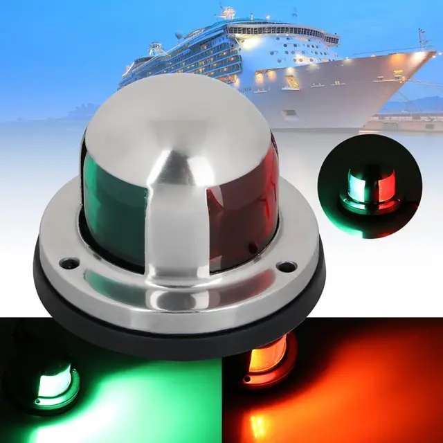 Navigation Led Lights Boat Anchor Allround 12v Red Green Signal
