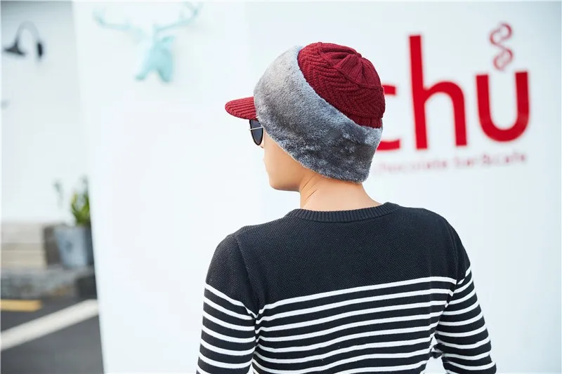 Зимняя шапка, шарф, Skullies Beanies для мужчин, вязаная шапка, женская маска, толстая Балаклава, ушанка, шерстяной берет, мужская шапка, шапка