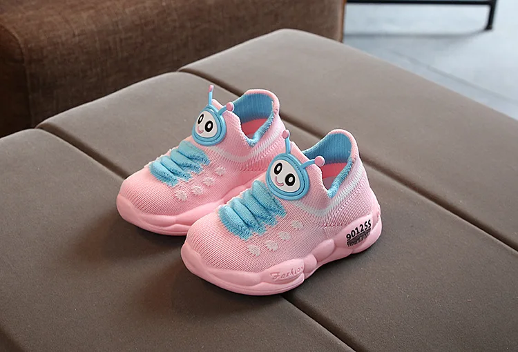 Baby Toddler Shoes 16-20 First Walking,girls Boys Caterpillar Casual Shoes Soft Bottom Comfortable Non-slip Sneakers Socks Shoes