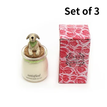 

3 pcs set & Simple cartoon cheese bottle aromatherapy wax cup non-toxic environmental arrangement candles lasting fragrance