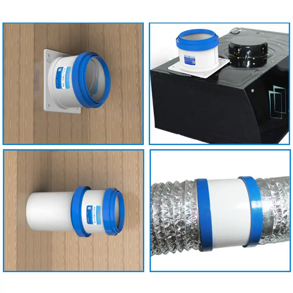 PVC Exhaust Fan Check Valve for Bathroom Kitchen One wat Valve Round