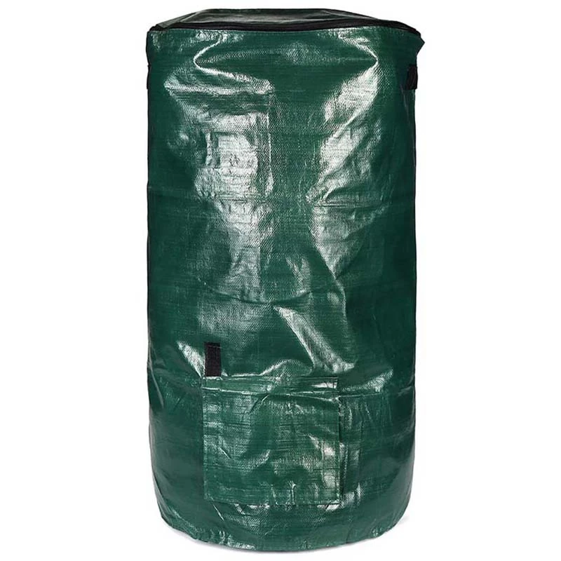 EASY-2Pcs 80L органических отходов Кухня шланг для полива огорода, двора, мешок для компоста Портативный окружающую среду из полиэтиленовой ткани ящик для комнатных растений, 45X80 см