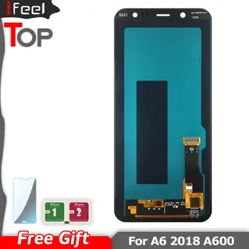 

Super AMOLED LCD For Samsung Galaxy A6 2018 A600F A600FN LCD Display + Touch Screen Assembly Replacement Tested Display