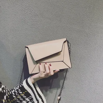 

Bag Women 2019 New Irregular Splicing Single Shoulder Messenger Bag French Small Group Bag Texture Chain Small Square Bag