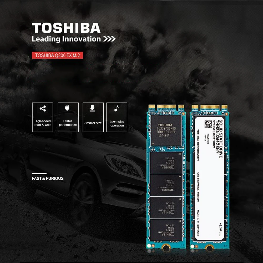 TOSHIBA Q200 EX M.2 240G MLC SSD Внутренний твердотельный жесткий диск 240 ГБ 2280 флэш память