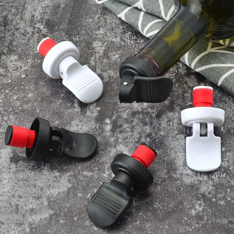 2PCS Pumping freshness stopper Soda Beer Wine Vacuum Retain Freshness Bottle Sealer Red Sealed Tools | Дом и сад