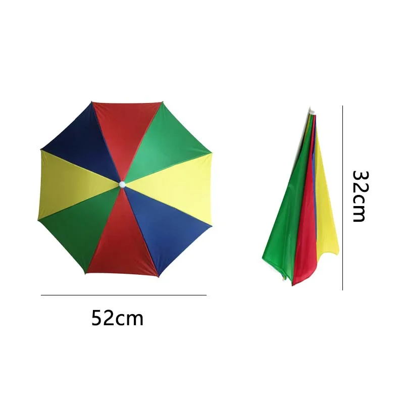 Новинка 1 шт многоцветные уличные спортивные солнечные Зонты голова Шапка Кепка пляж Солнце Дождь Рыбалка Пешие прогулки пляж Кемпинг Охота головные уборы