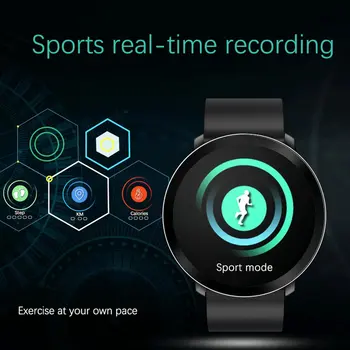 

Smart Watch High Definition Color Screen Fitness Tracker Heart Rate Monitor Compatible Multifunctional Wristwatch Fashion Watch