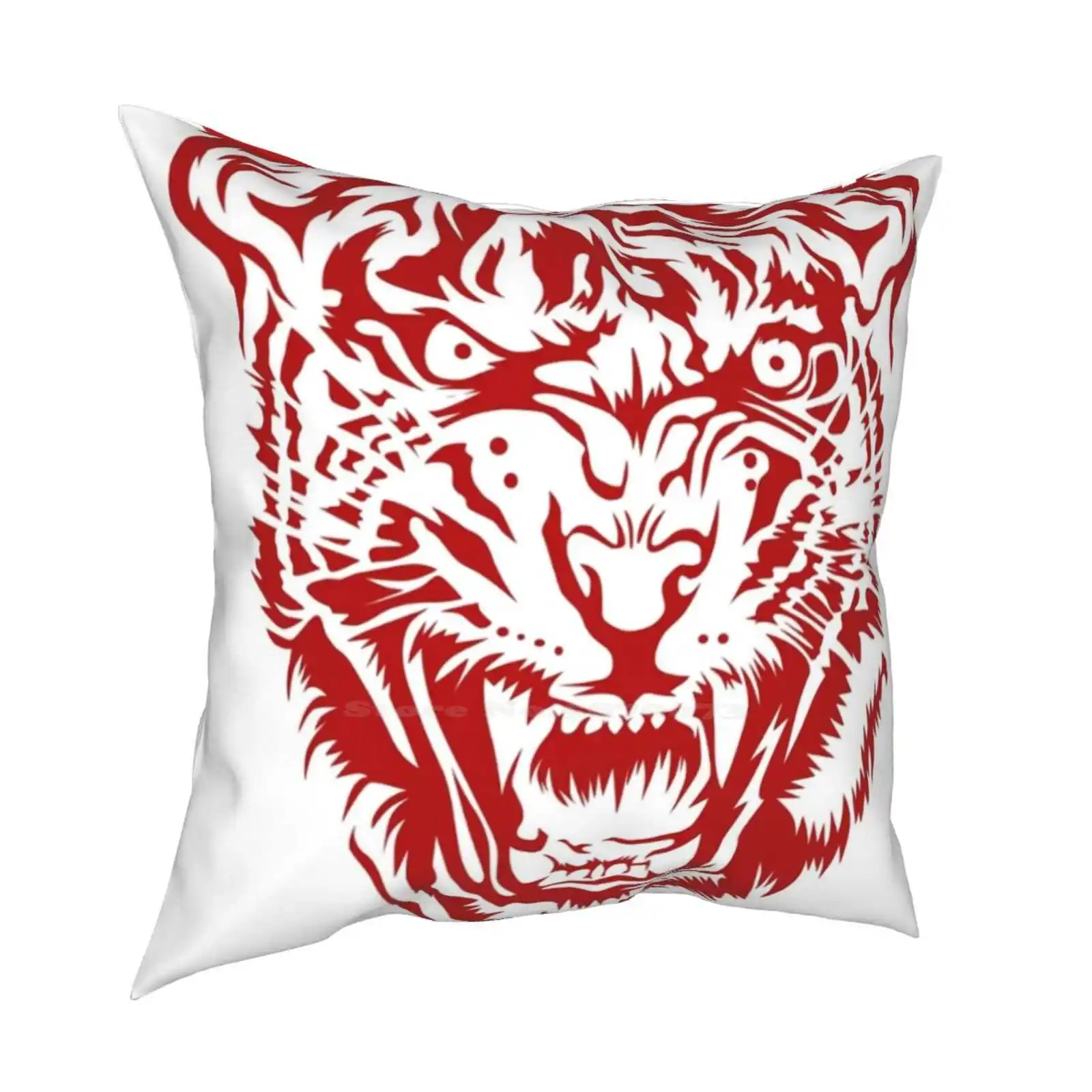 Red Tiger Head Animals Fodera Per Cuscino Hug Federa Tête De Tigre Tigre Tigre Rouge Animale Tigre Tigre Tigre Tigre Tigre
