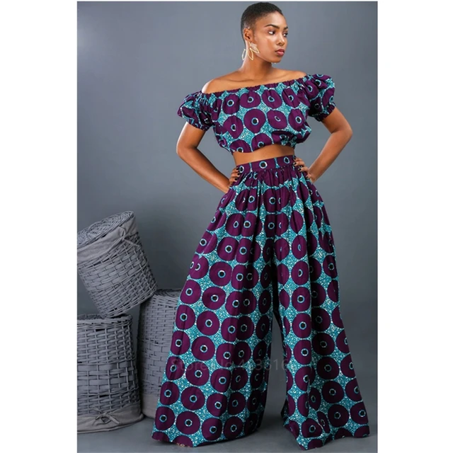 Ebube Wide Leg Trousers Ankara - Image 2