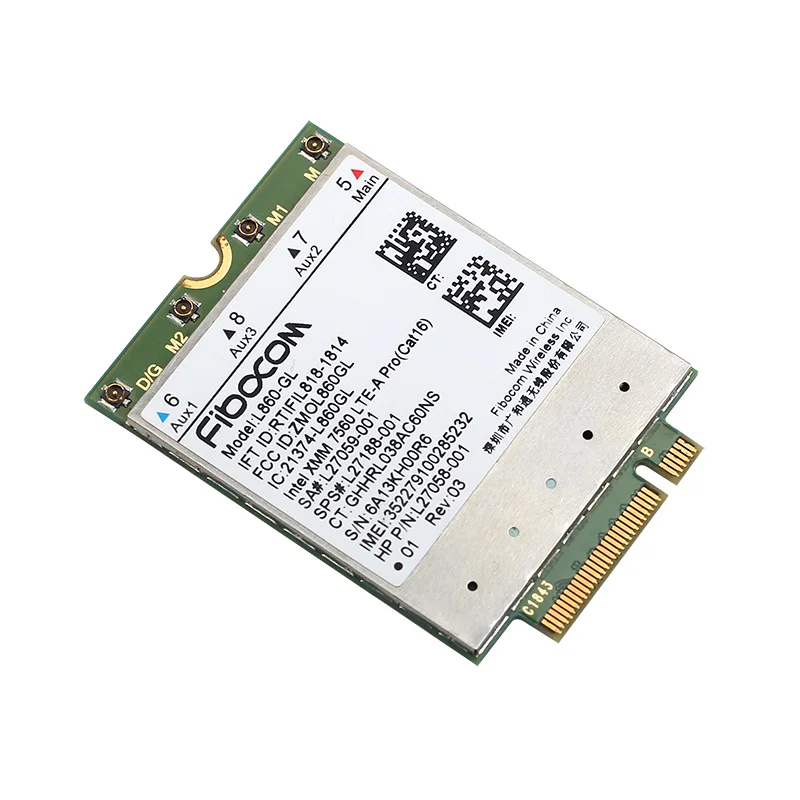 Беспроводная карта памяти Fibocom L860 GL 4G беспроводная для HP Elitebook X360 830 840 850|3G модемы| |