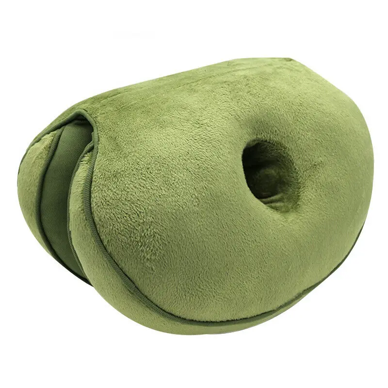 Коррекция осанки Подушка поднимает бедра Пуш Ап плюшевая подушка двойной комфорт сиденье ортопедическая стелька губка сидящий коврик - Цвет: green