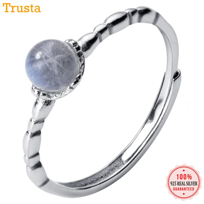 Кольца Trusta из 100% стерлингового серебра 925 пробы модные ювелирные украшения милые