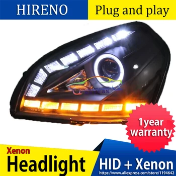 

Car Styling Head Lamp case for Hyundai Tucson 2005-2009 Headlights LED Headlight DRL Lens Double Beam Bi-Xenon HID Accessories
