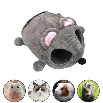 

Warm Cartoon Cat House Pet Cat Sleeping Bed Pet Funny Mouse Shaped Washable Mat for Most Cats Puppies Rats Hamsters