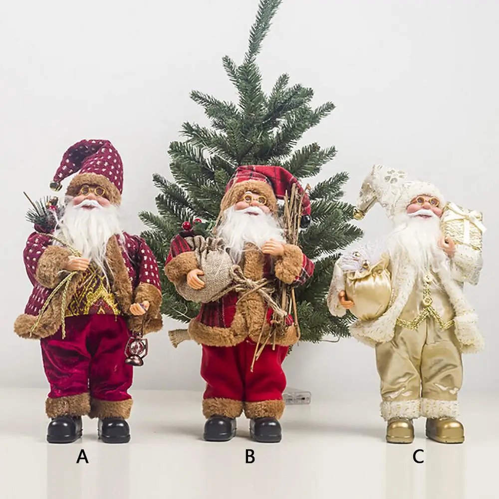 

New Santa Claus Snowman Toys For children Stuffed Doll Plush toys Table Decor Christmas Tree Ornament Supplies Gift kids Toy A10