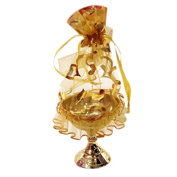 

Plastic Goblet Gauze Bag Exquisite Crafts Candy Storage Box Upper and Lower Lid Box