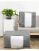 Horizontal/Vertical Style Non-Woven Foldable Storage Bags Toys Pillow Organizer Waterproof Dustproof Travel Finishing Case Organ 3