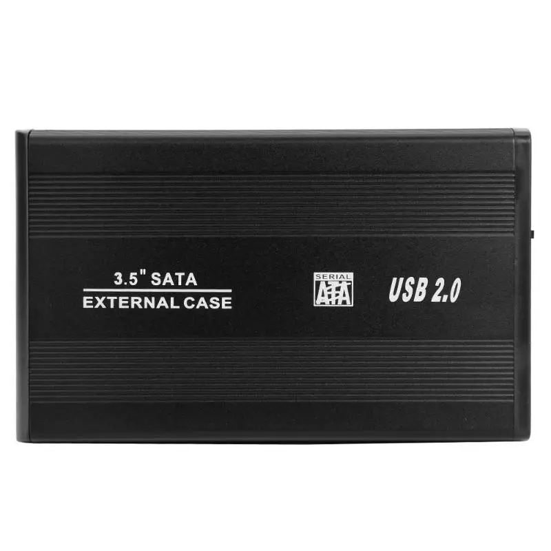 SATA к USB 2,0 жесткий диск коробка 3,5 дюймов алюминиевый сплав HDD корпус внешний жесткий диск ЕС Разъем для компьютера ноутбука