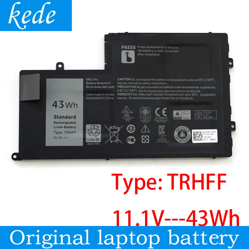 Оригинальный аккумулятор Kede TRHFF для ноутбука DELL Inspiron 5545 5548 5447 5445 14 15 5547 1V2F6 Latitude 3450