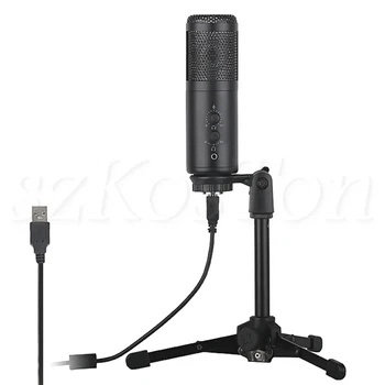 

Desktop Stand Profession Recording Studio Condenser Microphone for PC Streaming Singing USB Microphone Gaming Voice Chat mic