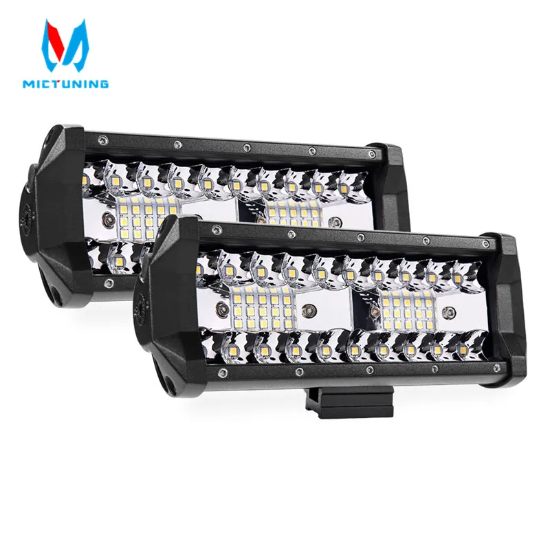 

MICTUNING 7" LED Light Bar 5-Row Spot Flood light Combo Offroad Driving Lights Fog Lamp for 4X4 ATV UTV SUV Truck Marine Boat