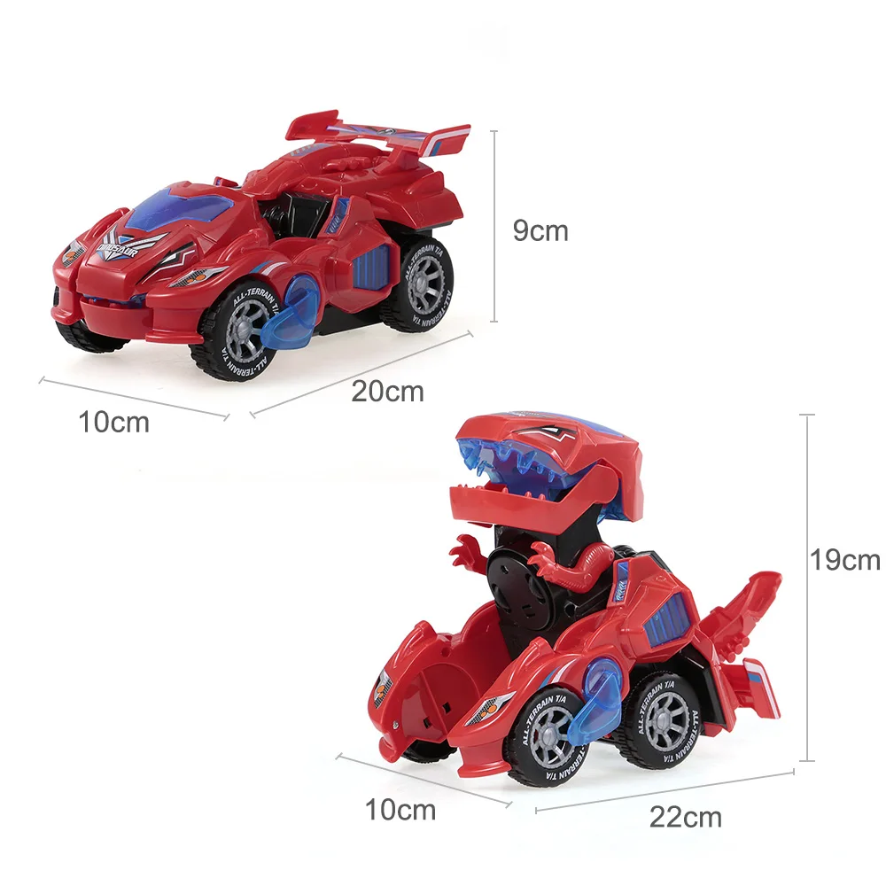 2020 NEW Dino Transformer LED Car Transforming Dinosaur LED Car Gift USA STOCK