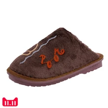 Новые мужские зимние модные Нескользящие плюшевые теплые домашние хлопковые туфли с рисунком овечки; Мужская обувь; тапочки; zapatos de hombre