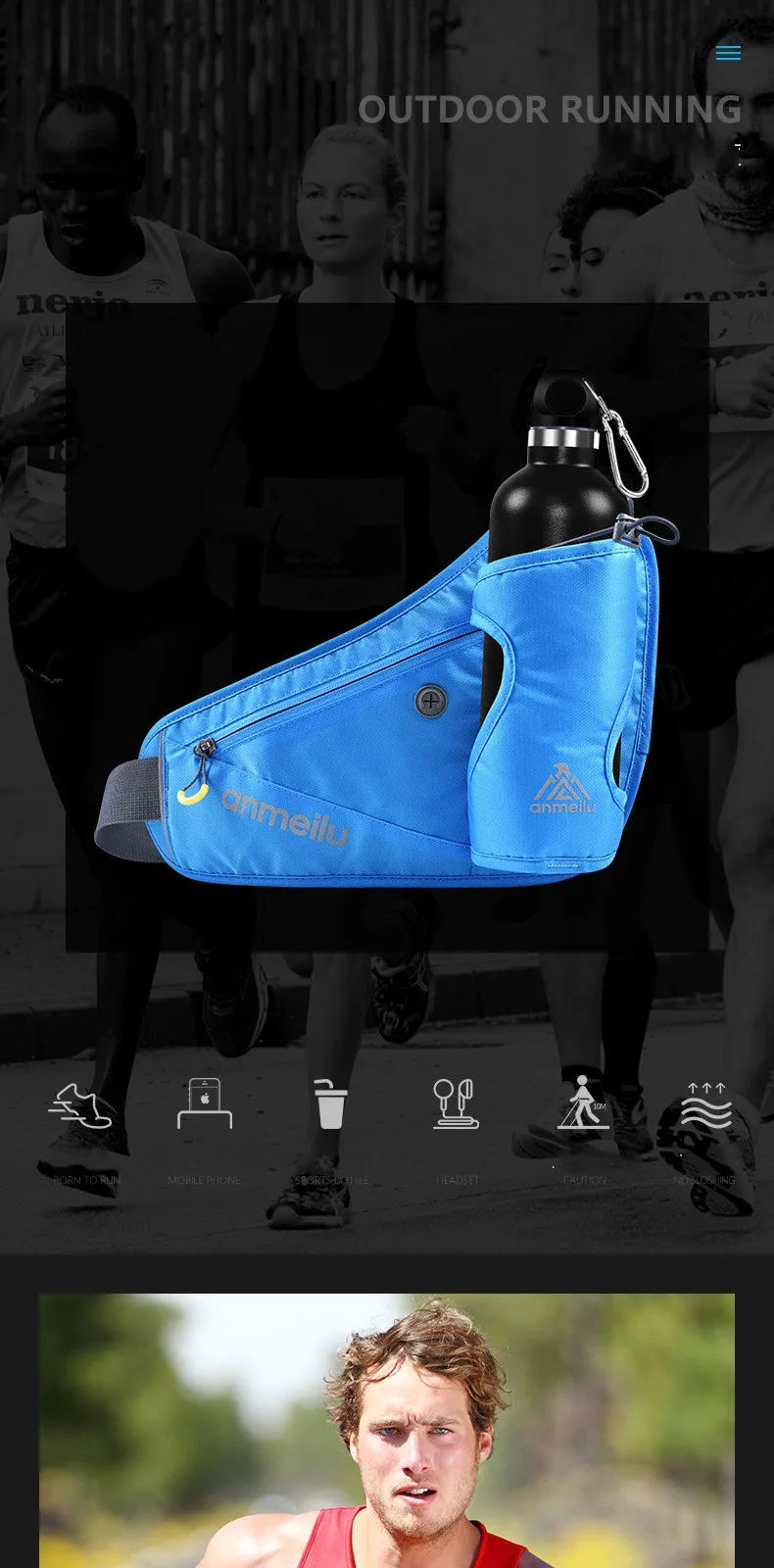 Велоспорт Талии Карман Открытый водонепроницаемый держатель мобильного телефона спортивный карман сумка для бега спортивный пояс для бега