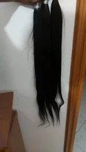 Magic Wave-extensiones de pelo ondulado brasileño liso, 30, 32, 34, 40 pulgadas, con extensiones de cabello humano Frontal, Extensi de pelo Remy con cierre