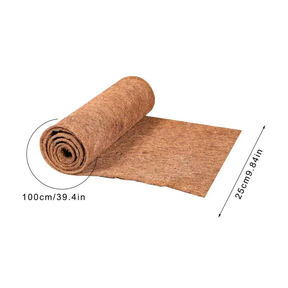 Coco Liner Sheet Coconut Palm Mat Cuttable Floor Mat Door Mat Coir Mat Coconut Silk Roll Fiber Palm Carpet For Plant