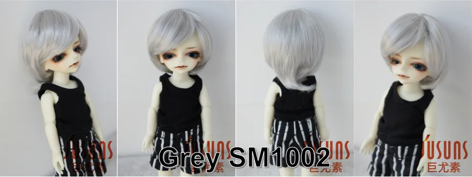 JD081 1/12 1/8 1/6 1/4 1/3 Synthetic Mohair Doll Accessories Short Girlish Cut Lati White&Yellow OB11 YOSD MSD SD BJD Wigs