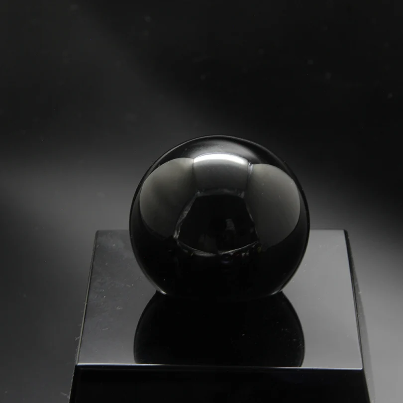 Многоцветный шар из кварцевого стекла, украшение для дома, фэн-шуй, ремесла, шары для фотографии, волшебные настольные украшения для домашнего декора - Цвет: Black