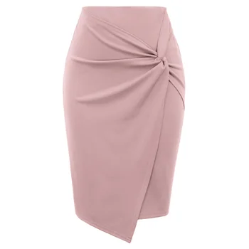 

Clothes Skirt Women's Asymmetrical Front Stretchy Bodycon Pencil Party