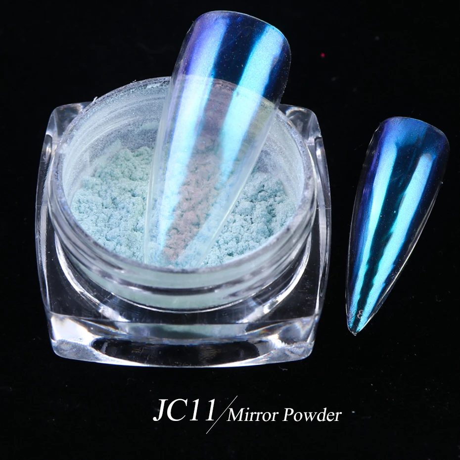 0,2 г Хамелеон блеск для ногтей пыль градиент погружения порошка прозрачный голографическое искусство ногтей украшение для гель-лака наконечник LEJC01-12 - Цвет: JC11