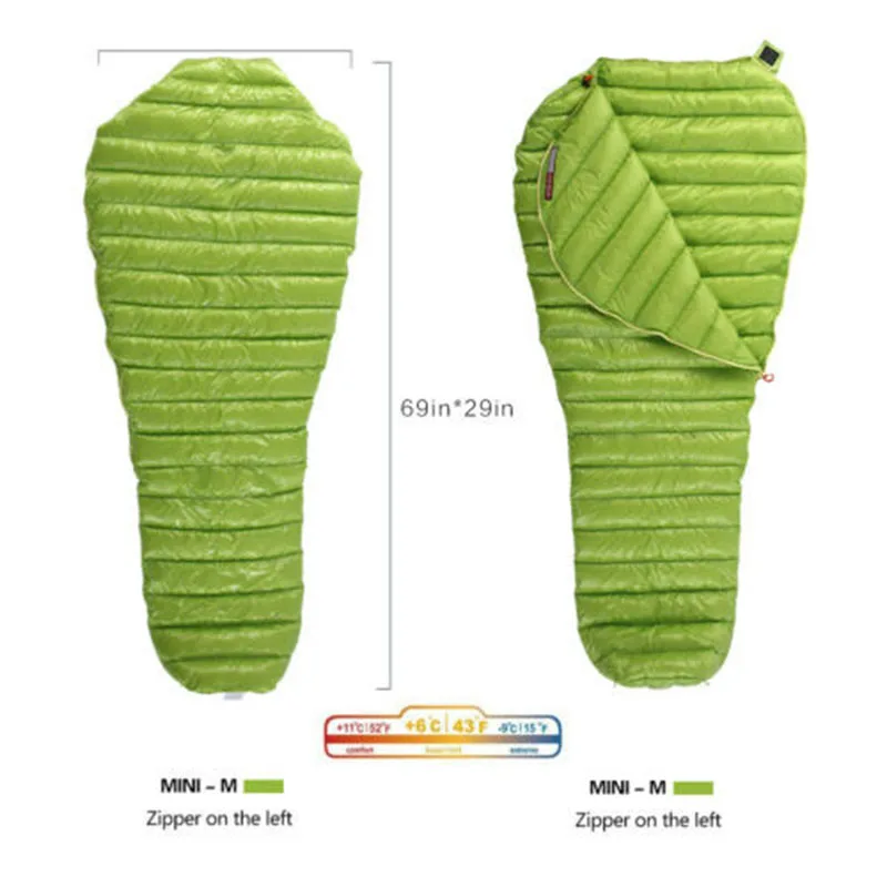 Mummy Sleeping Bag Thermal Survival Camping Mummy Outdoor 3 Season Ultralight