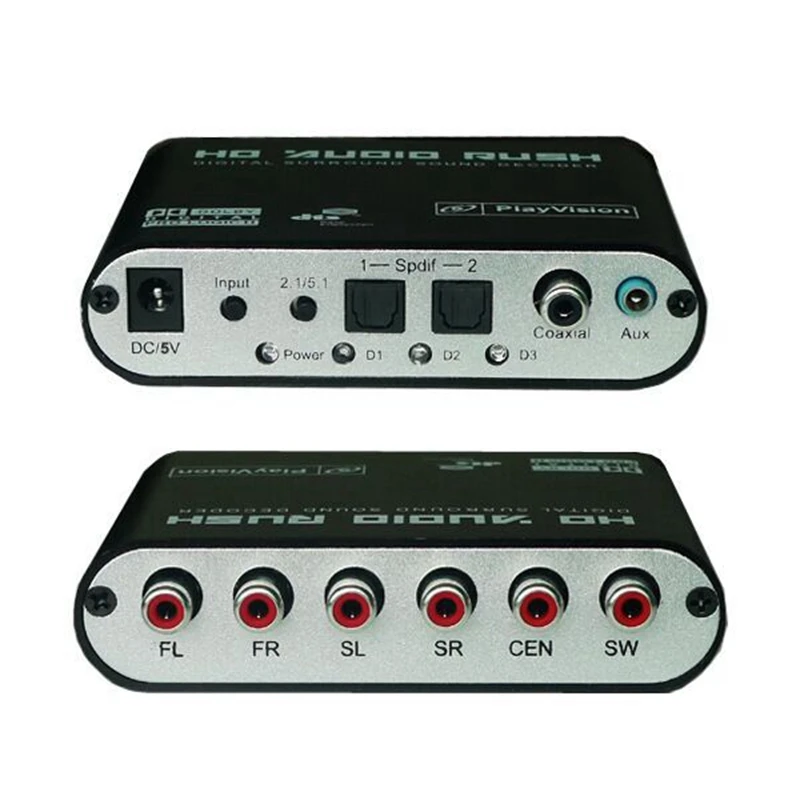 Caldecott 5.1 CH audio decoder SPDIF Coaxial to RCA DTS AC3 Optical digital Amplifier Analog Converte amplifier HD - Цена: US $14.31 - 14.92