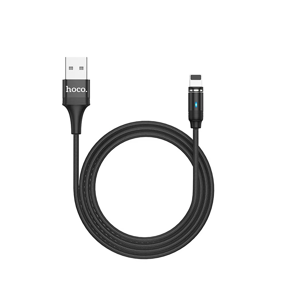 Магнитный usb-кабель HOCO U76 для быстрой зарядки, кабель для зарядки iPhone, нейлоновый плетеный кабель USB type-C для huawei P20, кабели Microusb