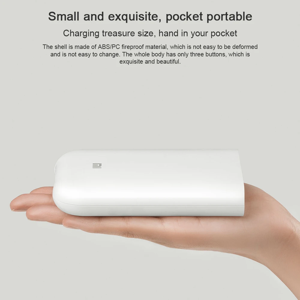 Xiaomi Mijia AR принтер 300 точек/дюйм портативный карман для фотографий с поделкой DIY 500 мАч мини-принтер для фотографий Карманный для работы с приложением Mijia
