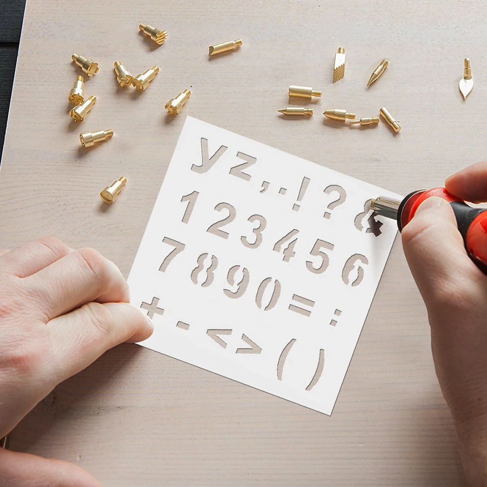 Новый набор паяльников 53 шт. инструмент для сжигания дерева граверов ручек