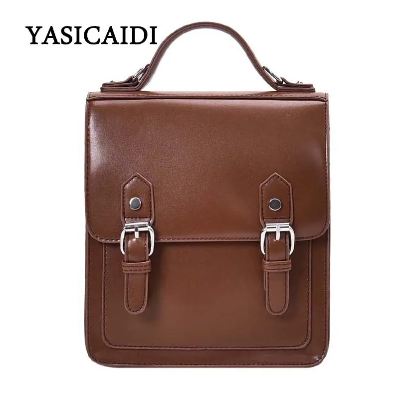 

Multi Function Backpack Shoulder Bag In Women's Dayback PU Leather Women's Fashion Solid Color Backpack Flap Shoulder Bags Lady