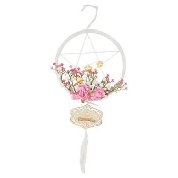 

New Eid Mubarak Decoration Artificial Flower Wreath Ramadan Garland Muslim Islam