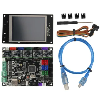 

AAAJ-makerbase 3D Printer Accessories MKS GEN L + TMC2209 x 5 + TFT32 Color Press Screen Driver Motherboard Kit