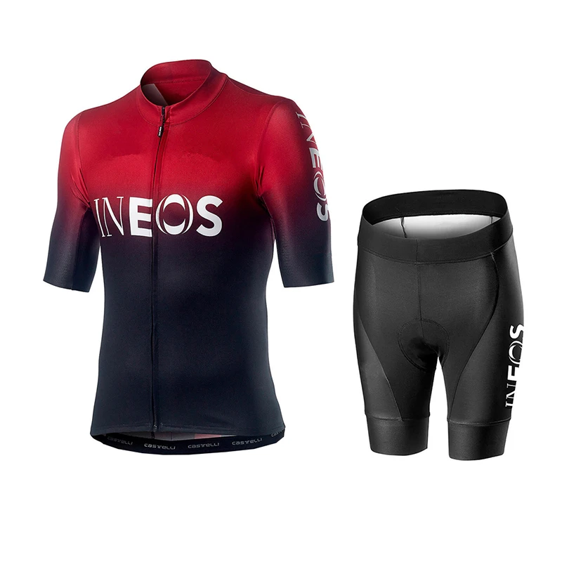 10 INEOS Pro Team майки для велоспорта мужские летние топы с короткими рукавами комплект дышащая одежда для езды на велосипеде нагрудник шорты спортивная одежда комплект - Цвет: 10