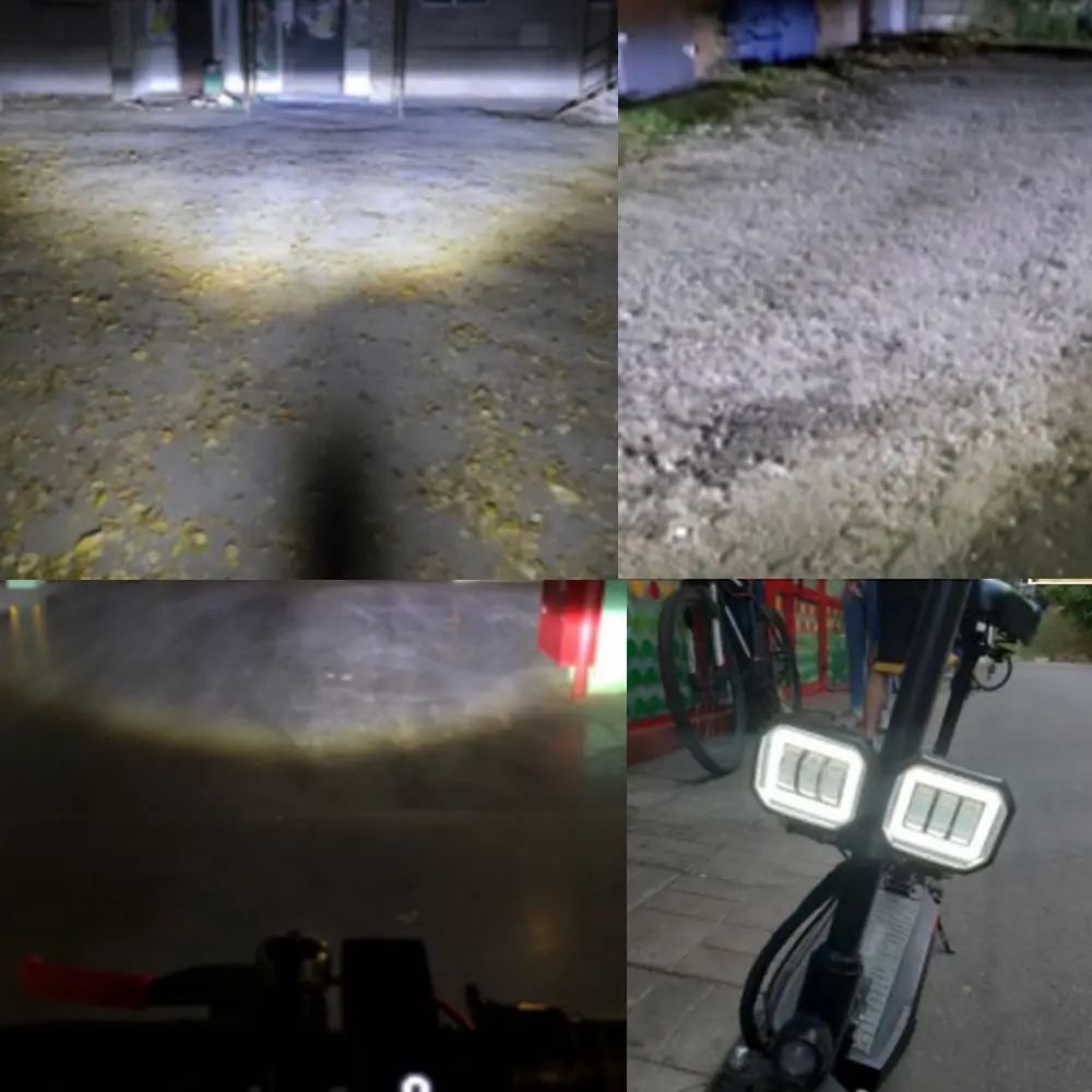 2PCS/1PCS Waterproof Round LED Angel Eyes Light Bar Portable Spotlights Motorcycle Offroad Car Truck Driving Boat Work Light car led light